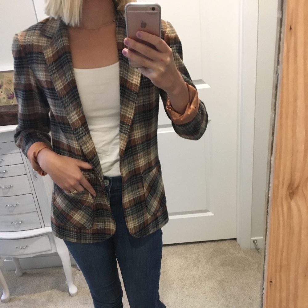 Vintage Plaid blazer